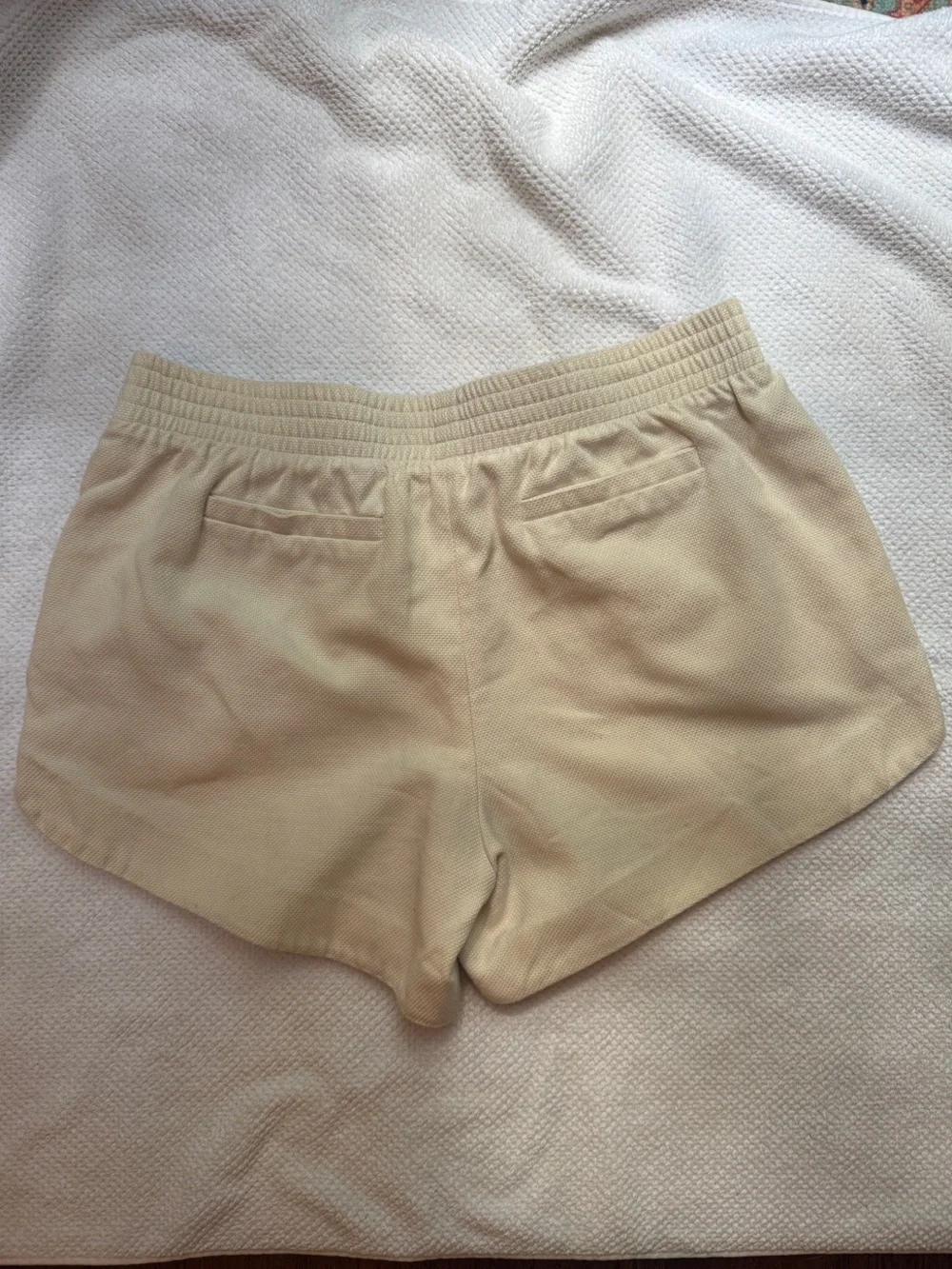 Aritzia Cream Athletic Shorts